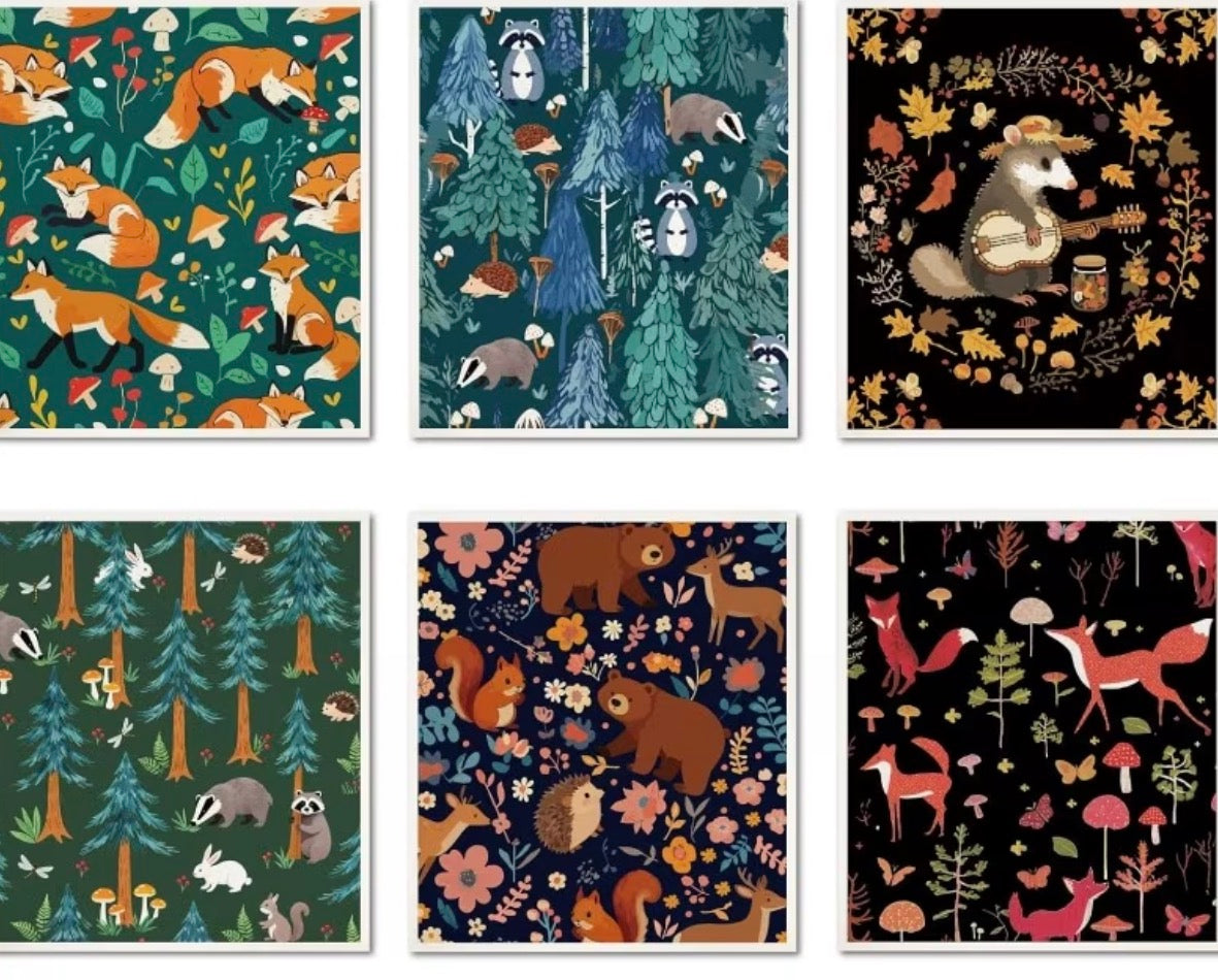 Swedish Dishcloths – Fox Print (Set of 6)