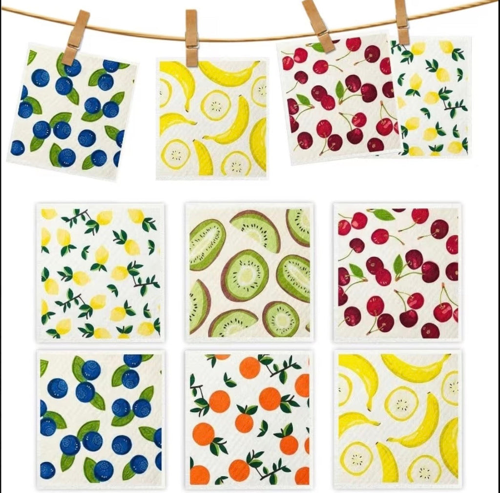 Swedish Dishcloths Fruit Set of 6