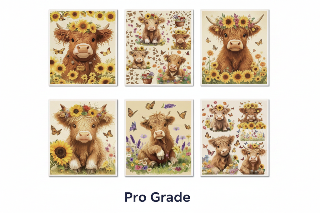 Swedish Dishcloths – Highland Cattle Set of 6