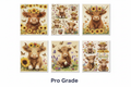 Swedish Dishcloths – Highland Cattle Set of 6